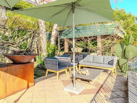 Furniture, Outdoor Furniture, Chair, Outdoor Table, Table, Umbrella, Flowerpot, Patio, Garden, Shade