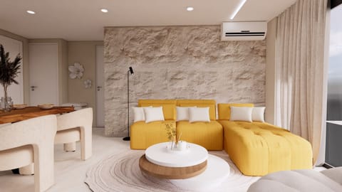 Luxury Apartment, Balcony, City View | Living area