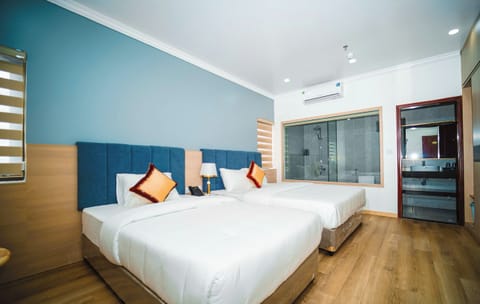 Double or Twin Room, City View | Iron/ironing board, WiFi (free)