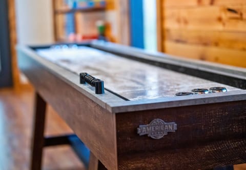 Shuffleboard adds even more fun to the game room lineup — friendly tournaments and big laughs guaranteed!