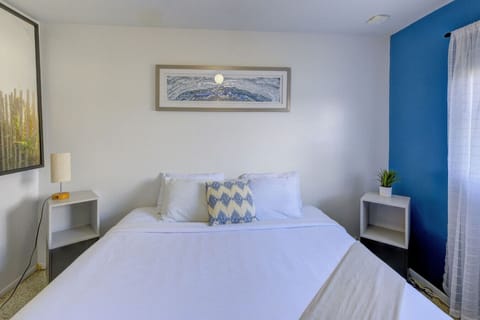 Wake up to sunshine in this bright bedroom.