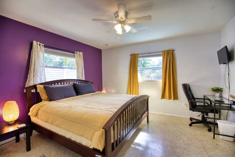Bedroom: Wake up to soothing tones and a breath of fresh air in this tranquil sanctuary.