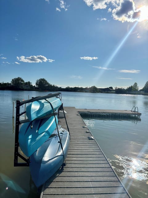 West facing view of the lagoon.