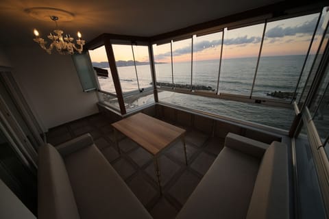 Deluxe Duplex, Balcony, Sea View | Terrace/patio