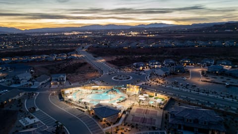 Poolside Paradise: Dive into fun at our sparkling pool with breathtaking mountain views!