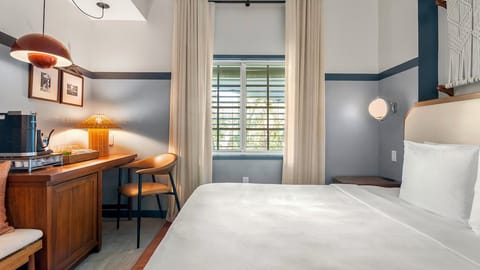 Wake up gently in a sunlit room with calming tones.