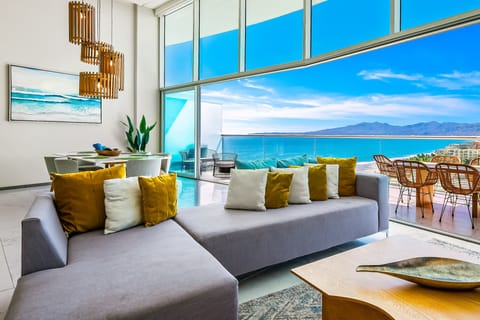 Condo, Multiple Beds, Pool Access, Ocean View (Ocean Vista Oasis at Maritima Playa) | Living area