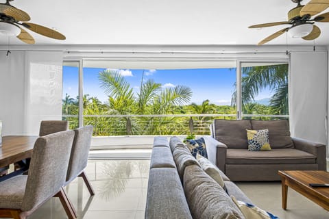 Condo, Multiple Beds, Balcony, Partial Ocean View (Nitta Condo 301) | Living area