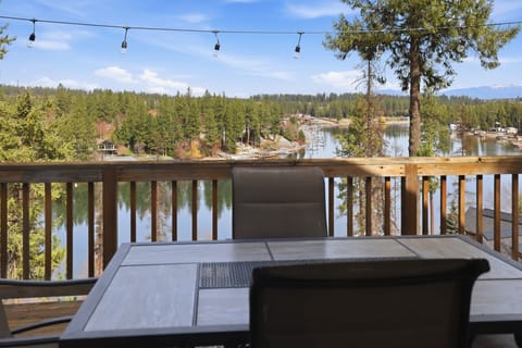 Amazing View From The Deck Of The Spokane River
