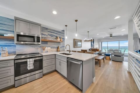 Floor 2: Kitchen fully stoked for your cooking