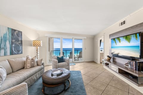 Living Area with Beach View