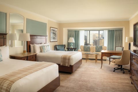 Start your day refreshed in a spacious room with soothing city views.