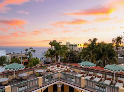 Watch the sunset over the Pacific from the rooftop terrace, complete with ocean views, lounge seating, and al fresco dining.