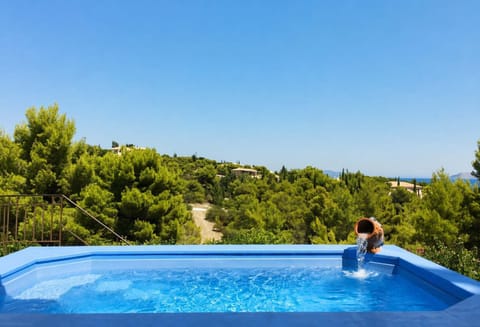 Private Swimming Pool with Panoramic Views over the Lush Green Countryside
