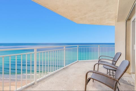 Private oceanfront balcony on the 5th floor.