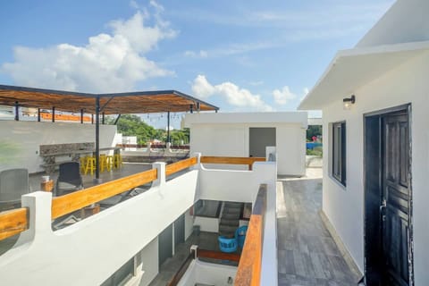 Door of condo, it is the only condo on the roof