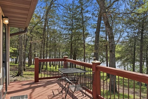 Wooded lakeview from deck on the back of the building