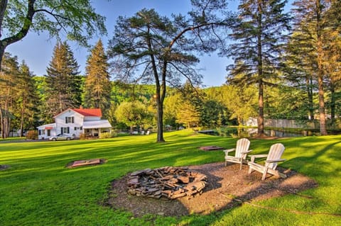 Backyard | Fire Pit Seating, Expansive Lawn & Mountain Views