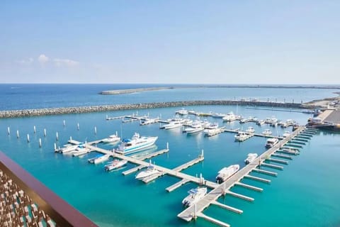 Soak up sweeping marina views from your private balcony.