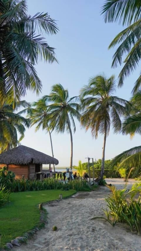 Economy Cabin, Balcony, Garden View | Beach | On the beach, white sand