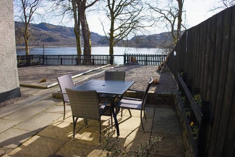 Patio area, relax and take in the spectacular view over Loch Shiel