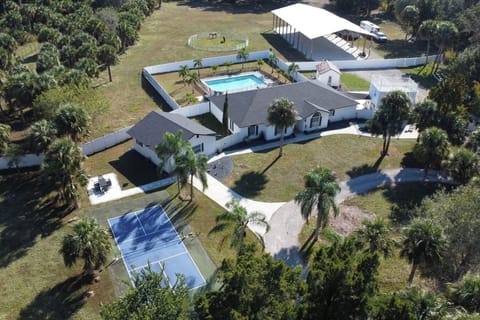 Drone shot of compound
