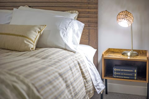 A warm, restful master retreat designed for slow mornings and peaceful nights