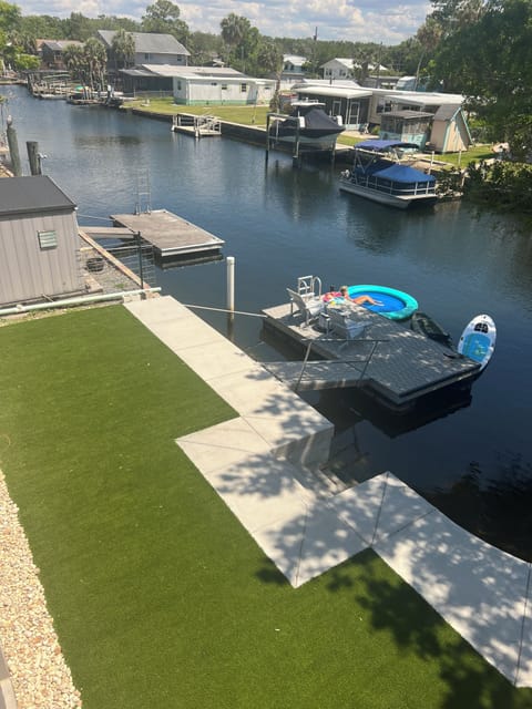 535 sq Ft Turf area off seawall