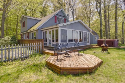 Exterior Deck | Sunroom Views | Private Hot Tub