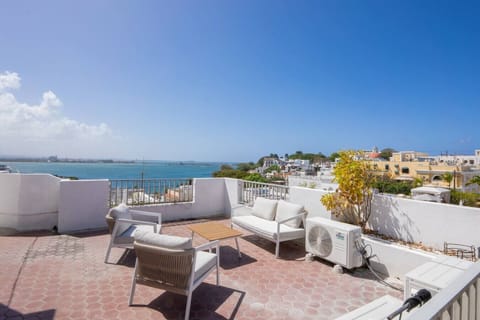 Private rooftop terrace with stunning ocean views