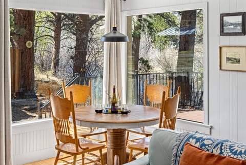 Enjoy your company watching the river right outside the living room