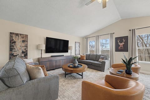 Living Room with Modern Decor