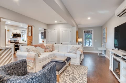 Living Room | Sectional Sofa | Smart TV & Open Kitchen Layout