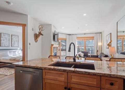 Open concept kitchen and living room