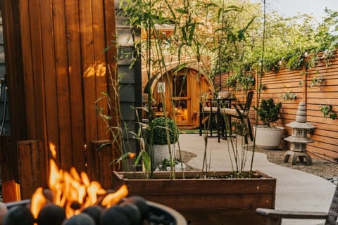 Elevated simplicity meets deep relaxation. Tucked away in a private garden sanctuary, this traditional cedar sauna offers a mindful space to slow down and find your zen.