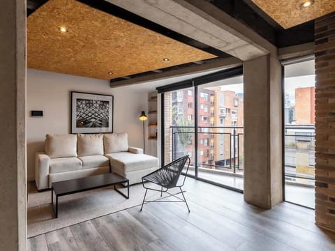 Apartment, 1 Queen Bed with Sofa bed, Patio, City View (Mambe 501) | Living area