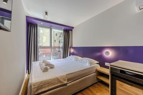 Bedroom with a double bed