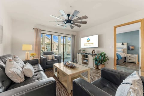 Curl up in the inviting living room & stream your favorites on the smart TV​
