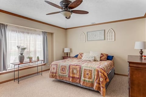 Sink into a comfy king bed for deep, quiet sleep.