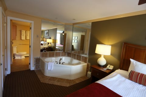Master bedroom with hot tub