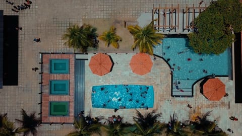 3 outdoor pools, pool umbrellas, sun loungers