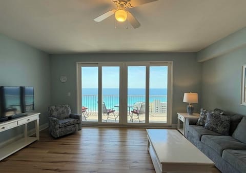 Gulf view from the kitchen/living room