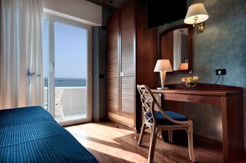 Superior Double or Twin Room, Partial Sea View | In-room safe, soundproofing, free WiFi, bed sheets