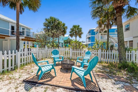 Enjoy the backyard firepit and conversation area