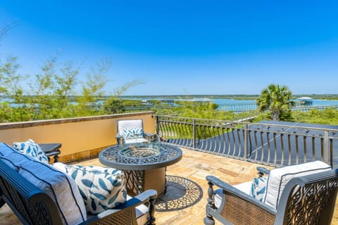 Bask in the glow of the sunset each evening on the spacious balcony.