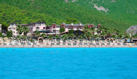 Private beach, sun loungers, beach umbrellas, beach bar