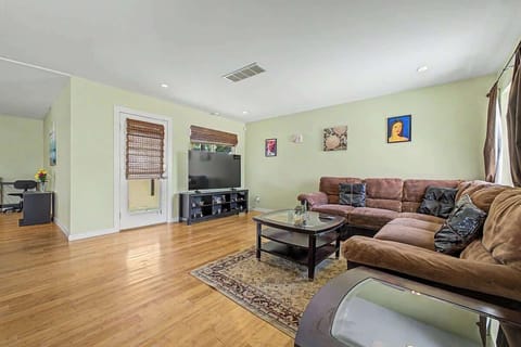 Spacious living area with comfortable seating