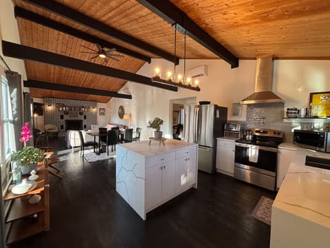 Upper floor Great Room from Kitchen into Dining area and Living Room