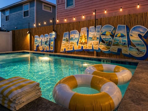 Take a dip in the large, private pool