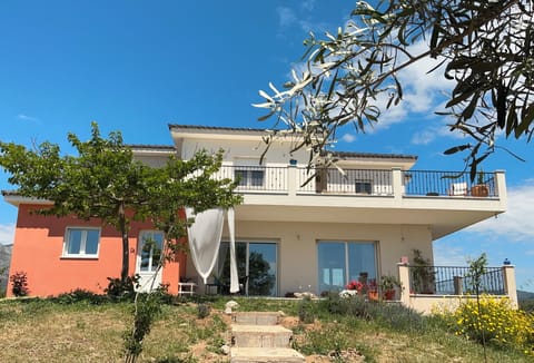The house, standing majestically beneath the Mediterranean light!